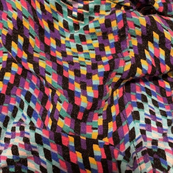 Premise Womens Blouse Top, Multicolor Chevron Pattern,Size XXL, Black Multicolor - Picture 7 of 7
